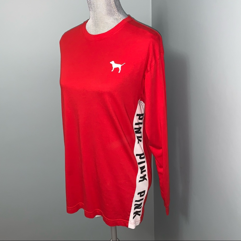 PINK VICTORIA’S SECRET women’s size XS red long sleeve shirt casual